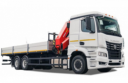 Бортовой автомобиль с КМУ ИНМАН ИМ 320С на шасси KAMAZ-65658 (мод.759100)