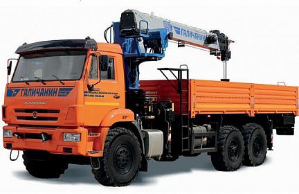 Бортовой автомобиль с КМУ-150 "Галичанин" на шасси KAMAZ-43118 (КМА-150-5)