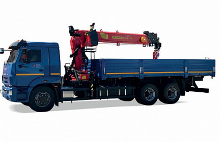Бортовой автомобиль с КМУ ИТ150 на шасси KAMAZ-65117 (659000-0000380-21)